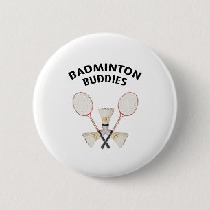 Badminton-Freunde Button