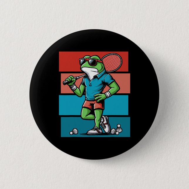 Badminton Frog Shuttle Poona Button (Vorderseite)