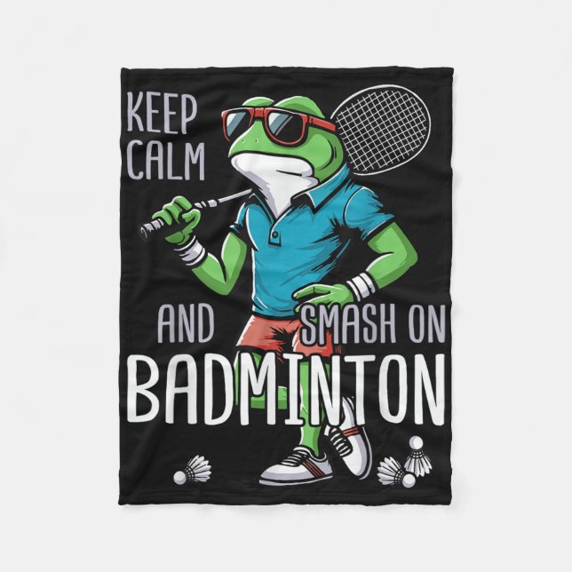 Badminton Frog Shuttle Poona Fleecedecke (Vorderseite)