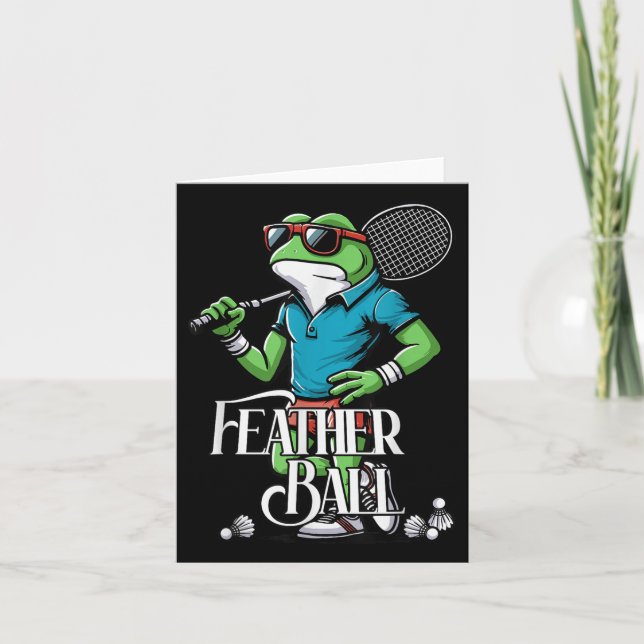 Badminton Frosch Shuttle Poona  Karte (Vorderseite)
