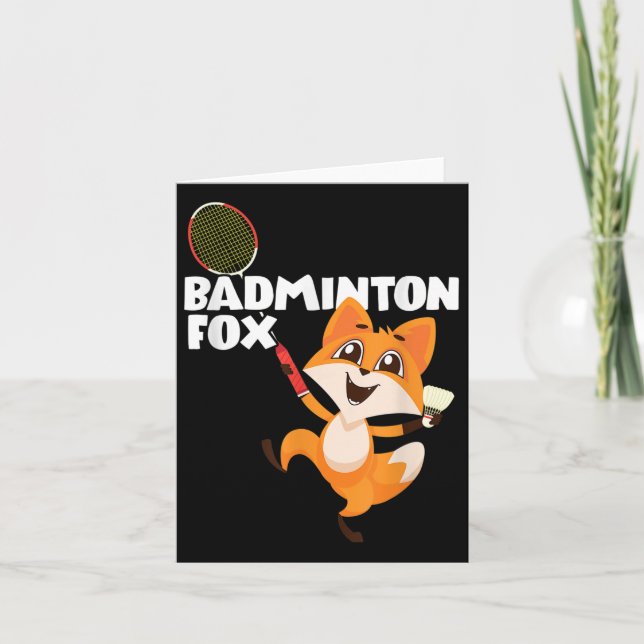 Badminton Fuchs  Karte (Vorderseite)