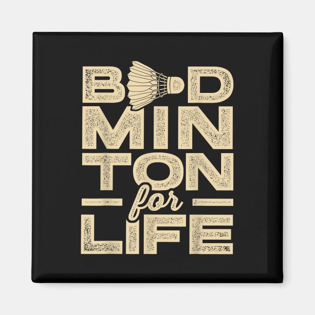Badminton für Life Badminton Player Shuttle Cross Magnet (Vorne)