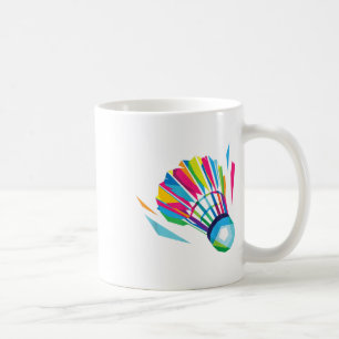 Badminton Game Shuttle Sport Badminton Pop Art Kaffeetasse