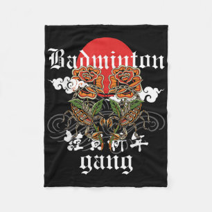 Badminton Gang, Rose Scorpions Sporty Floral Rept Fleecedecke