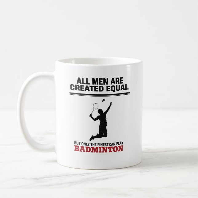 Badminton-Geschenk für Dad Coach Spieler Kaffeetasse (Links)