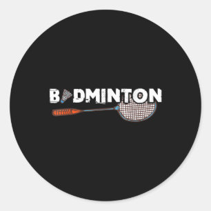 Badminton-Geschenke mit süßem Badminton-Schläger & Runder Aufkleber