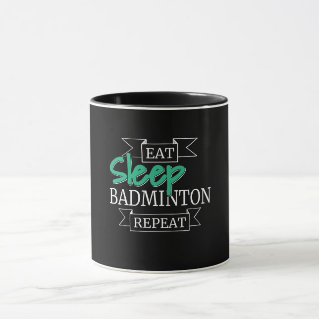 Badminton-Geschenke Tasse (Zentrum)