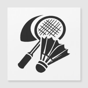Badminton-Geschenkideen Magnetkarte