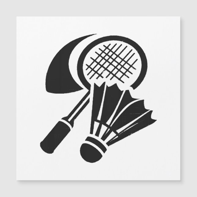 Badminton-Geschenkideen Magnetkarte (Vorderseite)