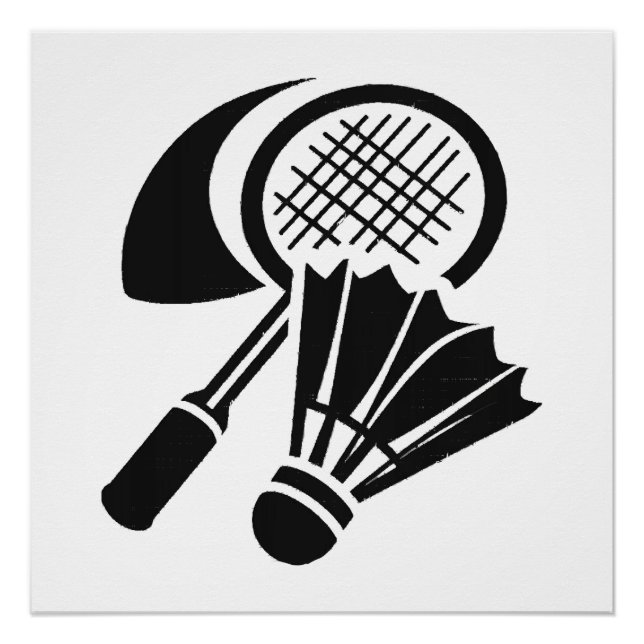 Badminton-Geschenkideen Poster (Vorderseite)