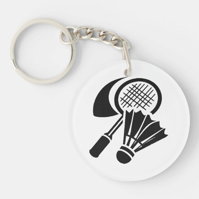 Badminton-Geschenkideen Schlüsselanhänger (Vorderseite)