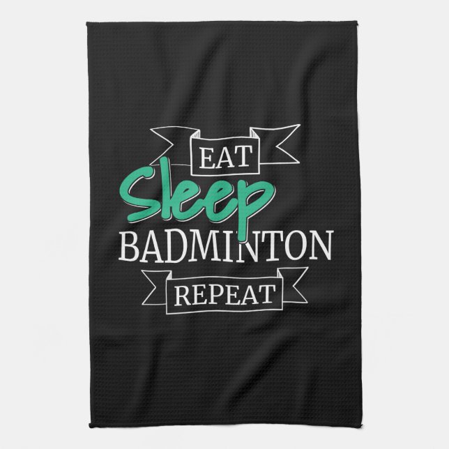 Badminton Gifts Geschirrtuch (Vertikal)