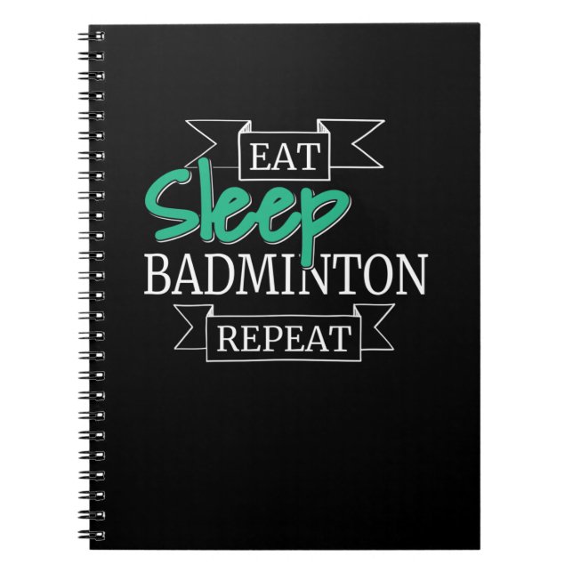 Badminton Gifts Notizblock (Vorderseite)