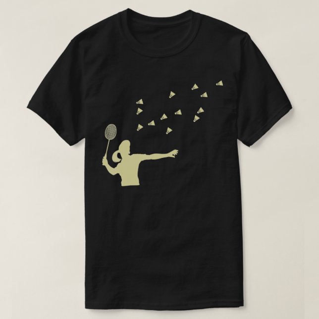 Badminton Girl  Badminton Woman Girl Badminton Rac T-Shirt (Design vorne)