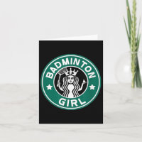 Badminton Girl for Teens on School Team Funny