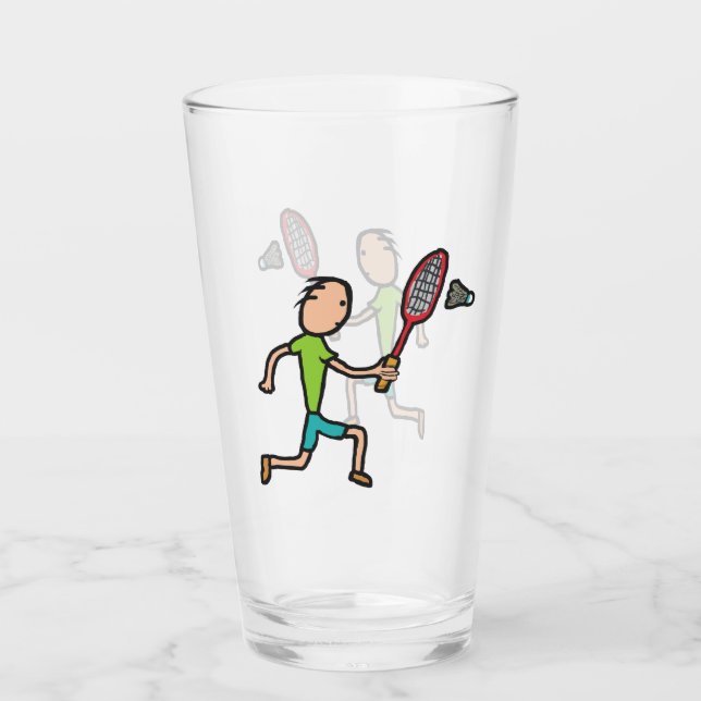 Badminton Glas (Vorderseite)