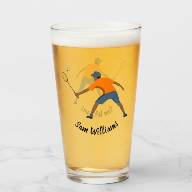 Badminton Glas (Vorne (Gefüllt))