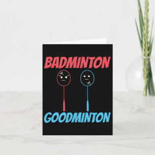 Badminton Goodminton Racket Meme Karte