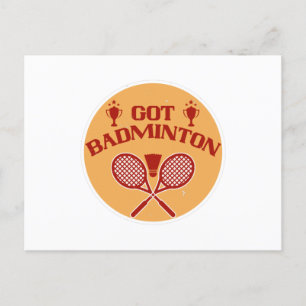 Badminton - Got Badminton Postkarte