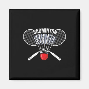 Badminton Grafik Badminton Spieler Federball Sport Magnet