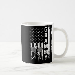 Badminton Grammy Amerikanische Flagge Vintage Weih Kaffeetasse