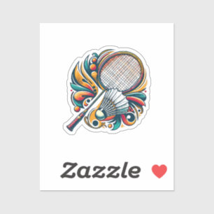 Badminton Graphic Aufkleber