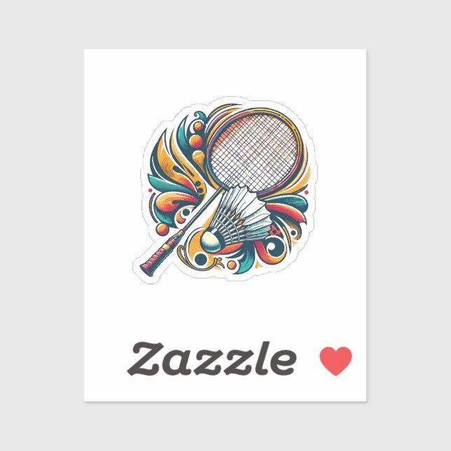 Badminton Graphic Aufkleber (Blatt)