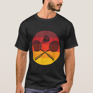 Badminton Graphic Badminton Player Shuttle Sports T-Shirt