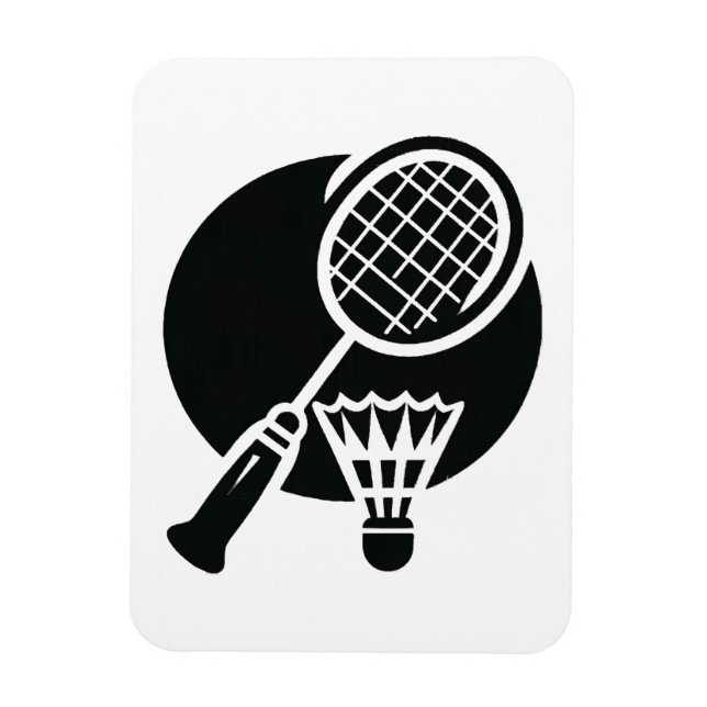 Badminton Graphic Magnet (Vertikal)