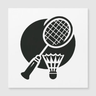 Badminton Graphic Magnetkarte