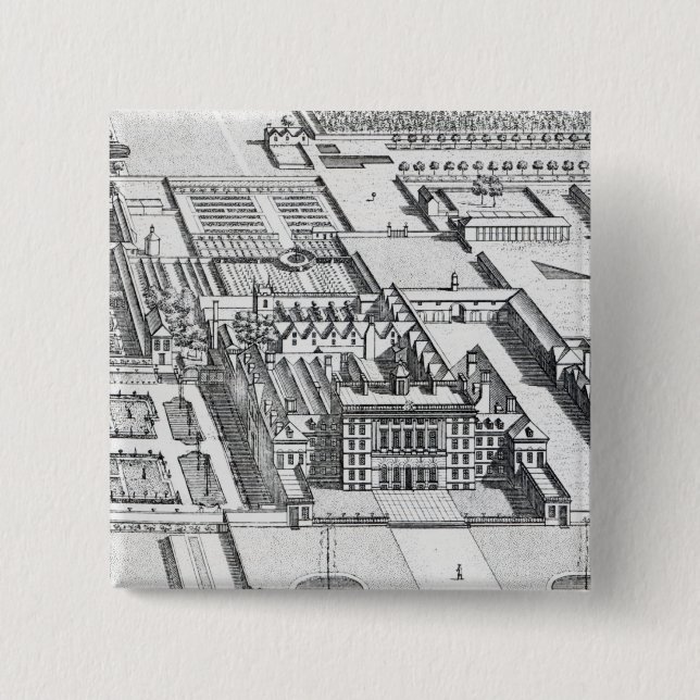 Badminton-Haus auf dem Landkreis von Gloucester Button (Vorderseite)