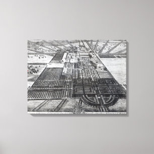 Badminton-Haus im Landkreis von Gloucester Leinwanddruck