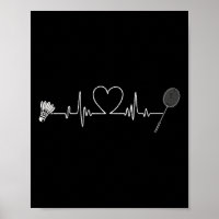 Badminton Herzschlag Lustiger Badminton
