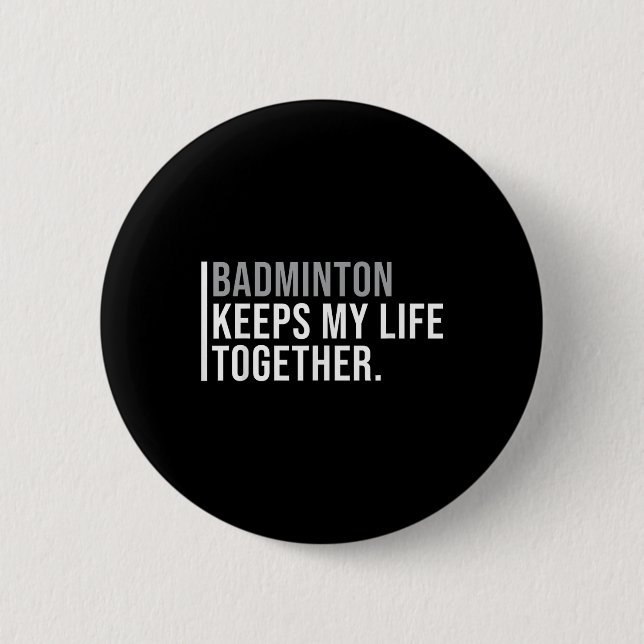 Badminton Hobby Badminton-Spielerquote Button (Vorderseite)