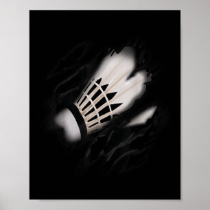 Badminton in meinem Design, Badmintondesign Poster