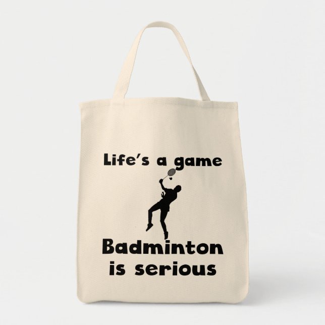 Badminton ist ernst tragetasche (Vorne)