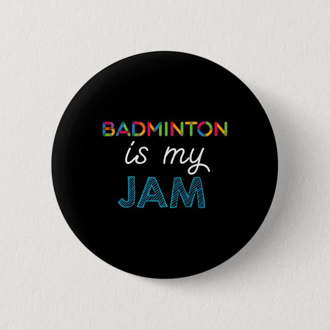 Badminton ist mein Badminton-Design Button (Vorderseite)