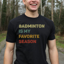 Badminton ist mein Lieblingssaison-Retro