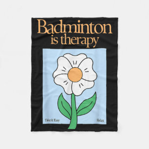Badminton ist therapeutisches Racket Sport Stress Fleecedecke