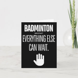 Badminton jetzt! Alles andere kann den Racket Spo  Karte