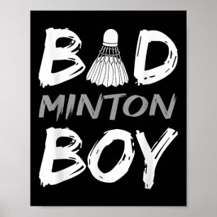 Badminton-Junge - Liebt Badminton Bad Minton Junge Poster