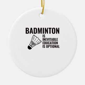 Badminton Keramik Ornament