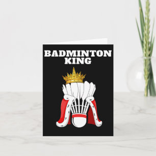 Badminton King Mens Badminton Player Shirt Boys Ba Karte