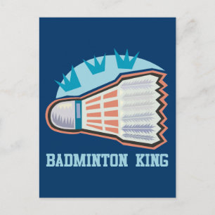Badminton King Postkarte