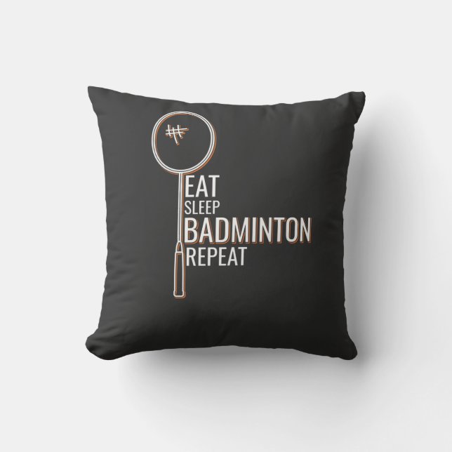 Badminton Kissen (Vorderseite)