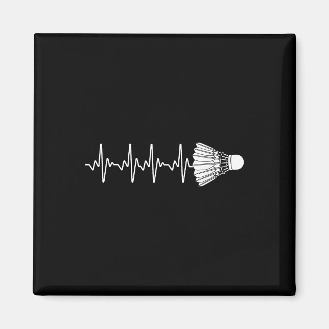 Badminton Kunst für Männer Frauen Badmintonliebhab Magnet (Vorne)