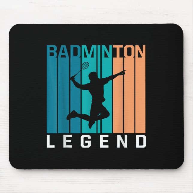 Badminton Legend Badminton Player Shuttle Sports S Mousepad (Vorne)