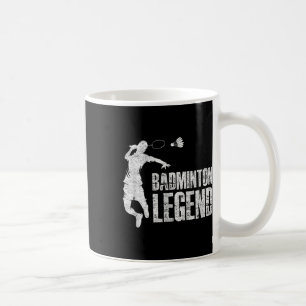 Badminton-Legende _ Schläger Shuttle _ Badmintonsp Kaffeetasse