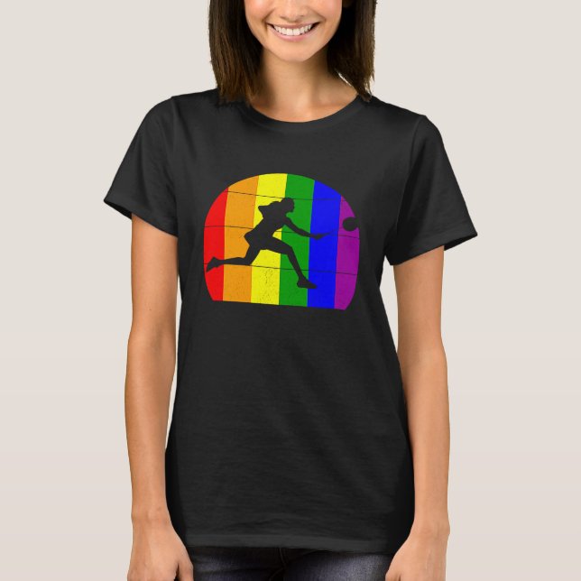 Badminton LGBTQ  lesbian girls women gay players s T-Shirt (Vorderseite)