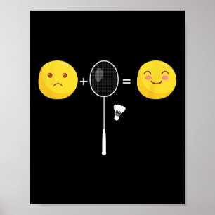 Badminton Liebe Glückliches Team Spieler Trainer L Poster